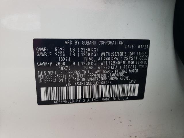 4S4BTGND5M3165238 Subaru Outback Limited Xt