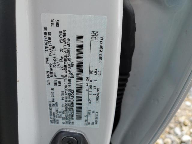 1FMCU0F66MUA50621 Ford ESCAPE S
