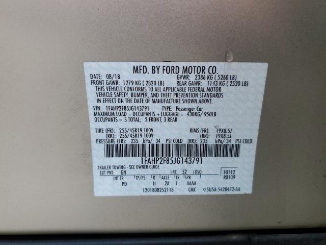 1FAHP2F85JG143791 Ford Taurus Limited