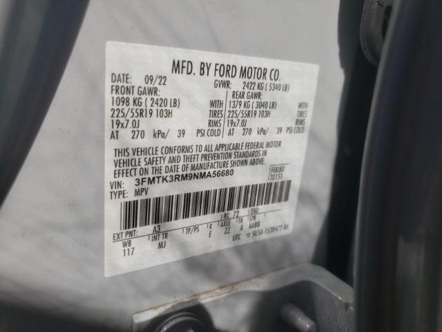 3FMTK3RM9NMA56680 Ford Mustang Mach-e Premium