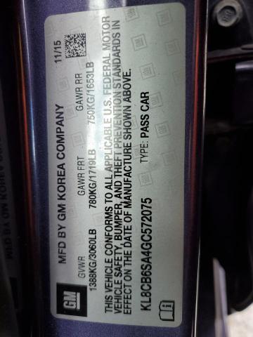 KL8CB6SA4GC572075 Chevrolet SPARK LS