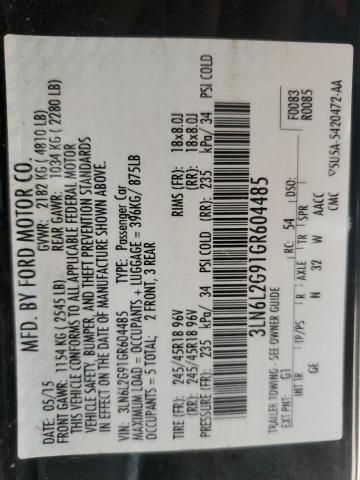 3LN6L2G91GR604485 Lincoln MKZ