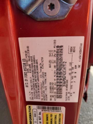3FA6P0G74LR169912 Ford FUSION S