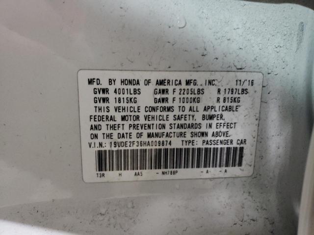 19UDE2F36HA009874 Acura Ilx Base Watch Plus