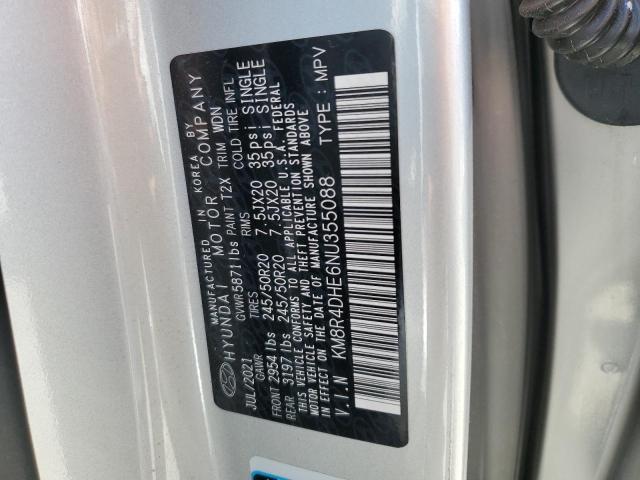 KM8R4DHE6NU355088 Hyundai Palisade Sel