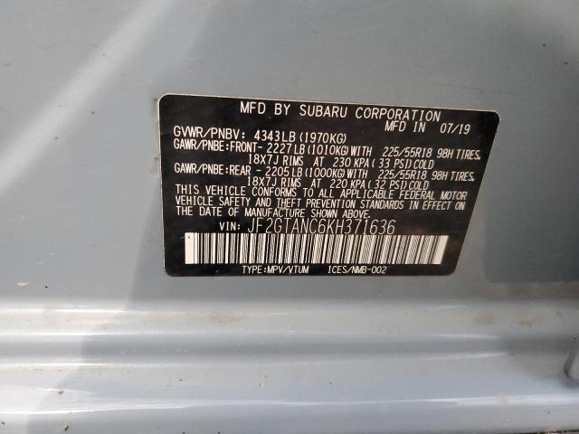 JF2GTANC6KH371636 Subaru Crosstrek Limited