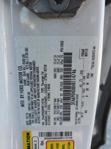 3FA6P0HD8HR114746 Ford FUSION SE