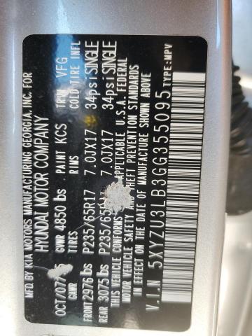 5XYZU3LB3GG355095 Hyundai SANTA FE SPORT