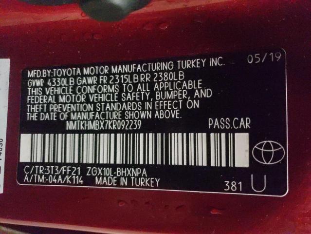 NMTKHMBX7KR092239 Toyota C-HR XLE