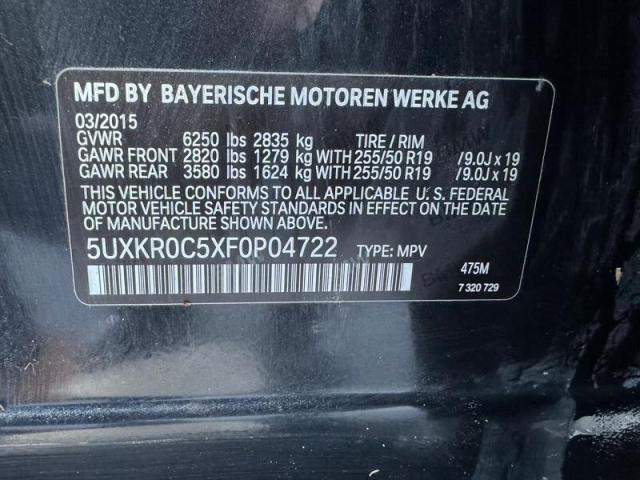 5UXKR0C5XF0P04722 BMW X5 Xdrive35i