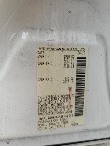 1N4AL3AP8FN884425 Nissan ALTIMA 2.5