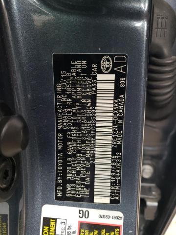 2T1BURHE1FC385293 Toyota COROLLA L