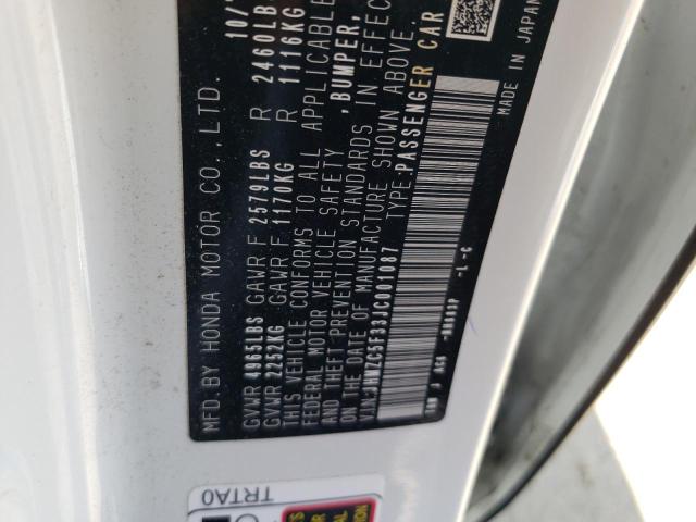 JHMZC5F33JC001087 Honda Clarity Touring
