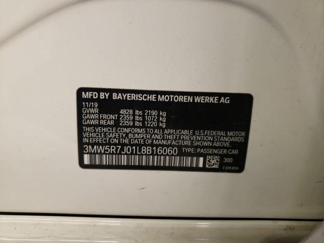 3MW5R7J01L8B16060 BMW 330XI