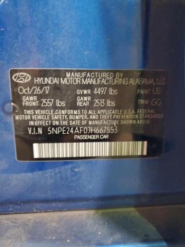 5NPE24AF0JH667553 Hyundai SONATA SE