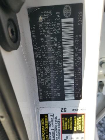 4T1G11AK0PU784924 Toyota Camry Se N