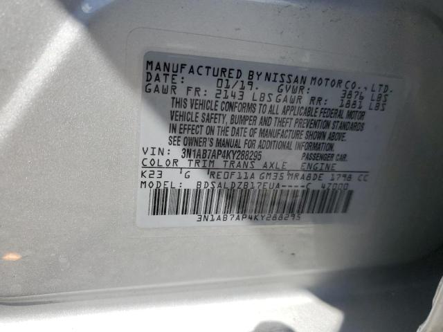 3N1AB7AP4KY288295 Nissan SENTRA S