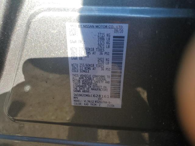 5N1DR2CM6LC628161 Nissan Pathfinder Sl