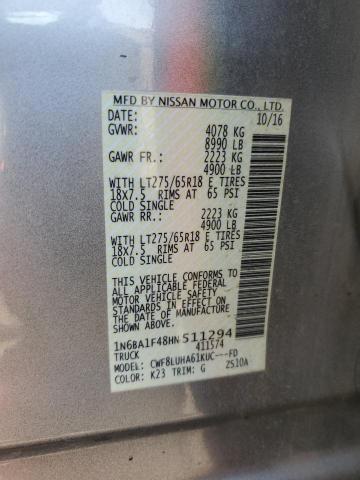 1N6BA1F48HN511294 Nissan Titan Xd Sl