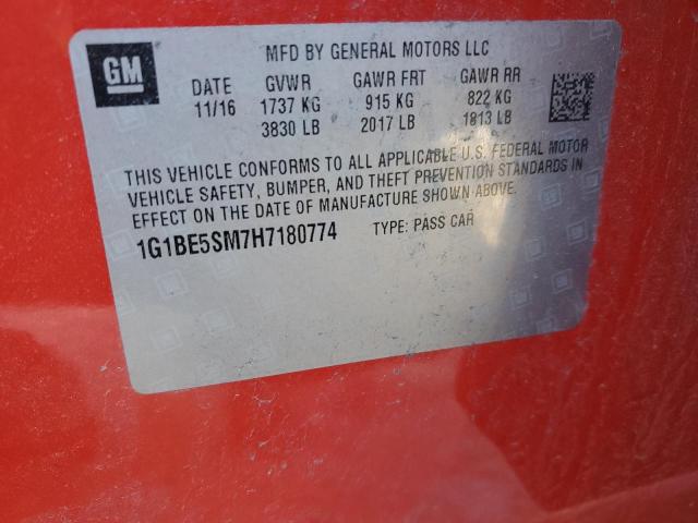 1G1BE5SM7H7180774 Chevrolet CRUZE LT