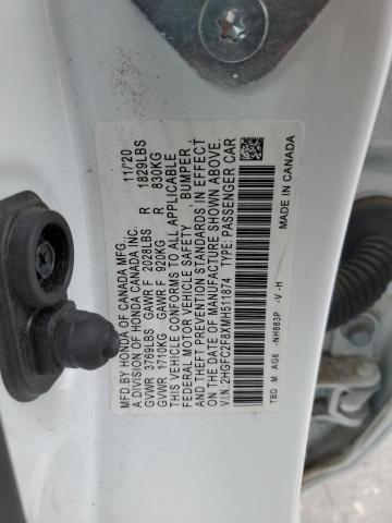 2HGFC2F8XMH511874 Honda Civic Sport