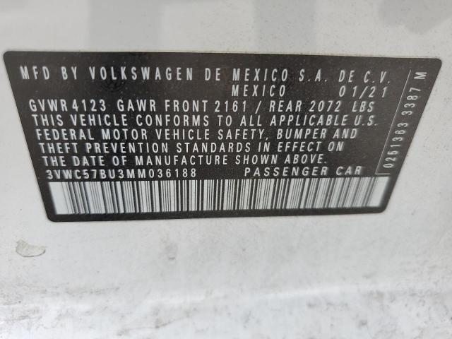 3VWC57BU3MM036188 Volkswagen JETTA S