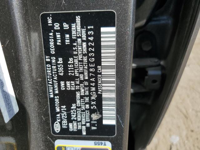 5XXGM4A78EG322431 KIA Optima Lx