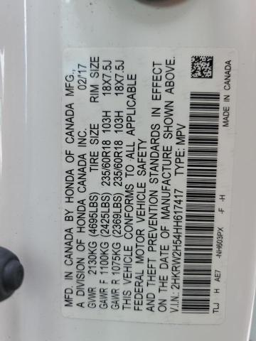 2HKRW2H54HH617417 Honda CR-V EX