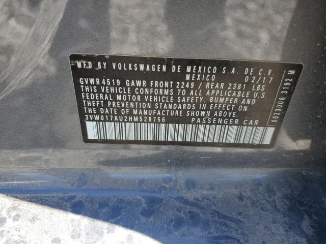 3VW017AU2HM526756 Volkswagen Golf Sportwagen S
