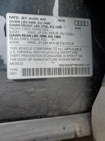 WA1BAAFY9M2007140 Audi Q5 Premium Plus