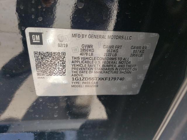 1G1ZD5STXKF179740 Chevrolet MALIBU LT