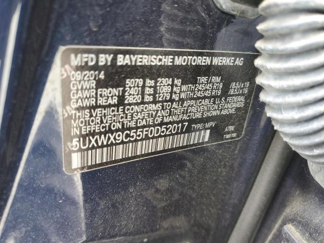 5UXWX9C55F0D52017 BMW X3 Xdrive28i