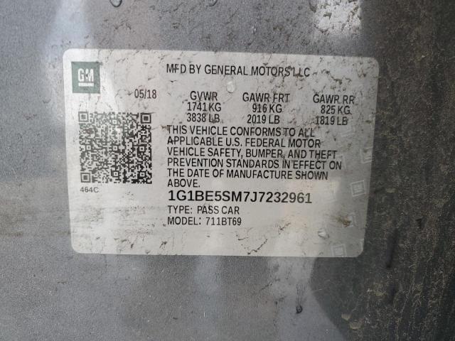 1G1BE5SM7J7232961 Chevrolet CRUZE LT