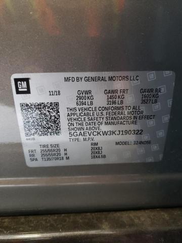 5GAEVCKW3KJ190322 Buick Enclave Avenir