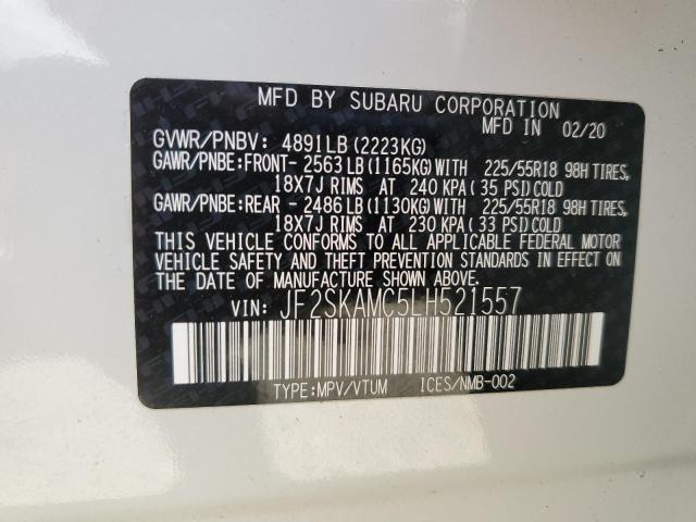 JF2SKAMC5LH521557 Subaru Forester Sport