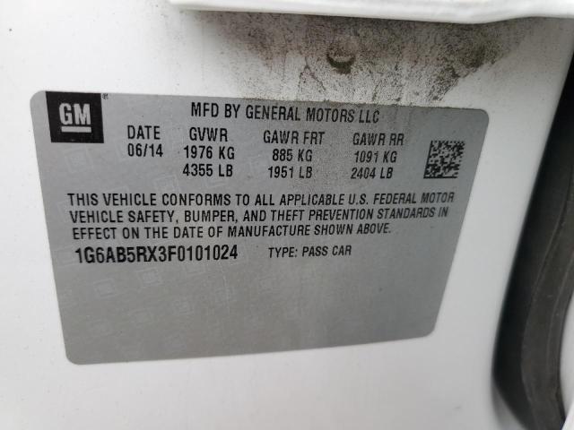 1G6AB5RX3F0101024 Cadillac ATS LUXURY