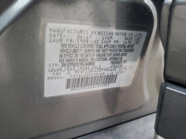 3N1CP5CU1KL540955 Nissan KICKS S