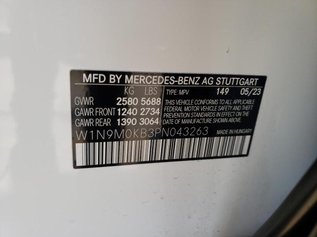 W1N9M0KB3PN043263 Mercedes-Benz Eqb 300 4matic