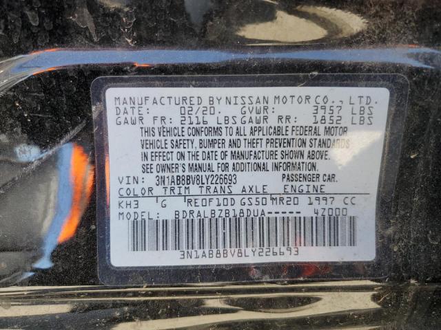 3N1AB8BV8LY226693 Nissan SENTRA S