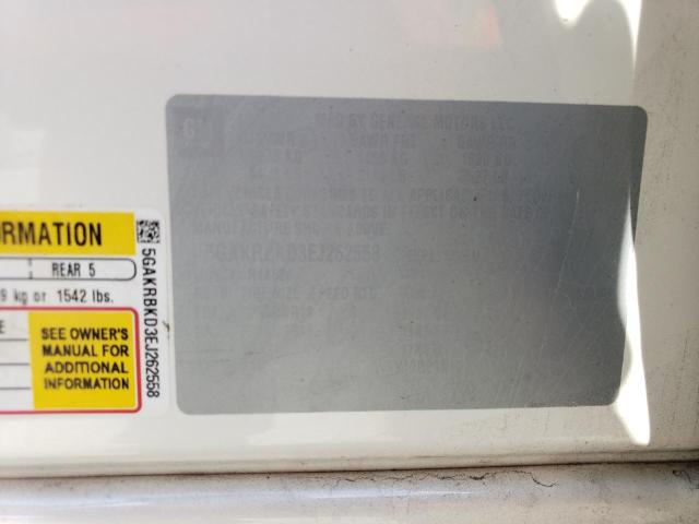5GAKRBKD3EJ262558 Buick Enclave
