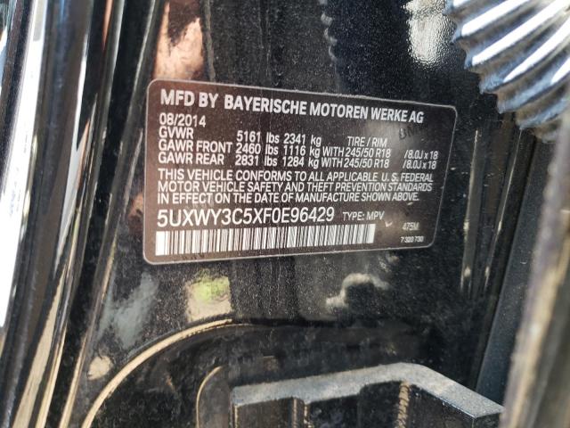 5UXWY3C5XF0E96429 BMW X3 Xdrive28d
