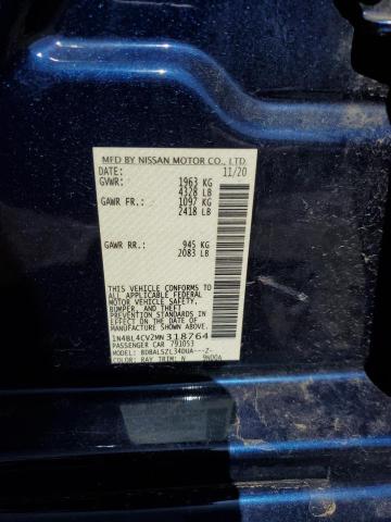 1N4BL4CV2MN318764 Nissan ALTIMA SR