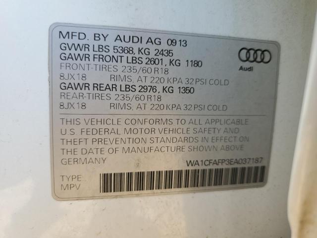WA1CFAFP3EA037187 Audi Q5 PREMIUM