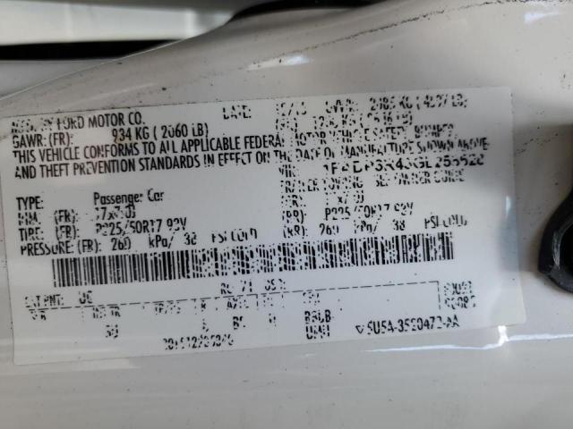 1FADP3R43GL258628 Ford FOCUS BEV
