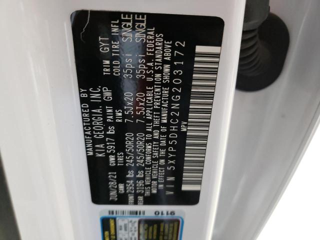 5XYP5DHC2NG203172 KIA Telluride Sx