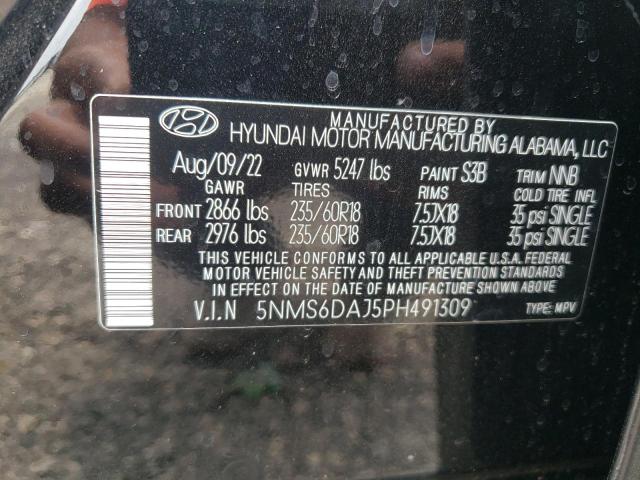 5NMS6DAJ5PH491309 Hyundai Santa Fe Xrt