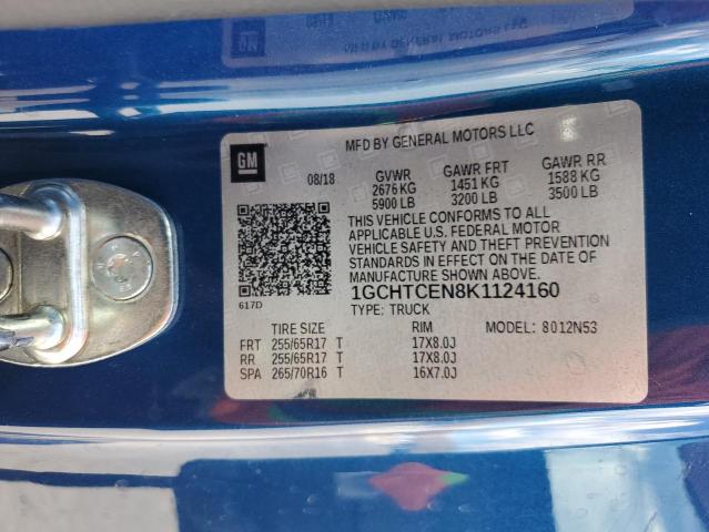 1GCHTCEN8K1124160 Chevrolet Colorado Lt