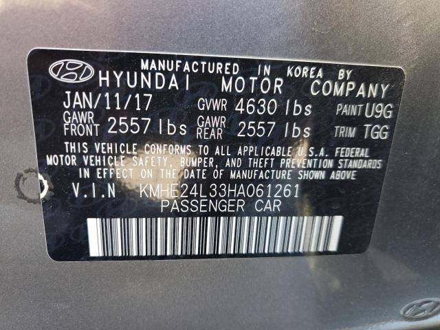 KMHE24L33HA061261 Hyundai SONATA HYBRID