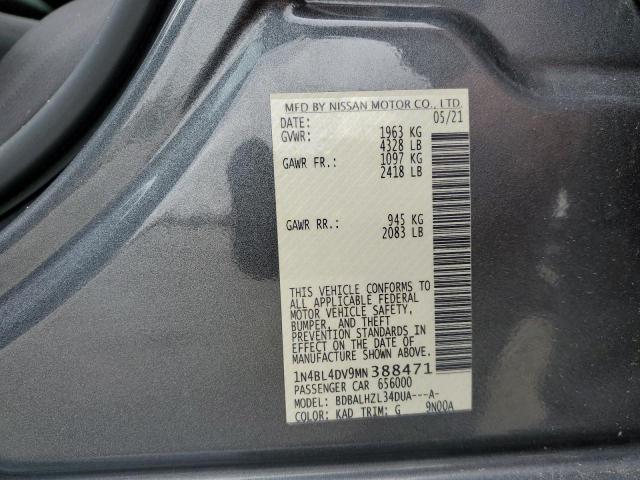1N4BL4DV9MN388471 Nissan ALTIMA SV
