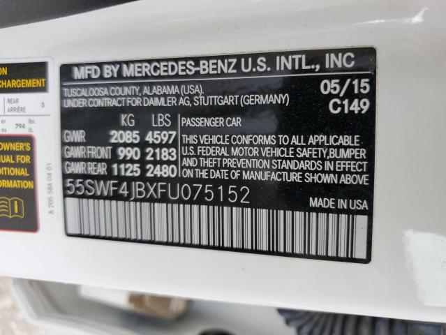 55SWF4JBXFU075152 Mercedes-Benz C 300